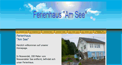 Desktop Screenshot of ferien-hausamsee.de